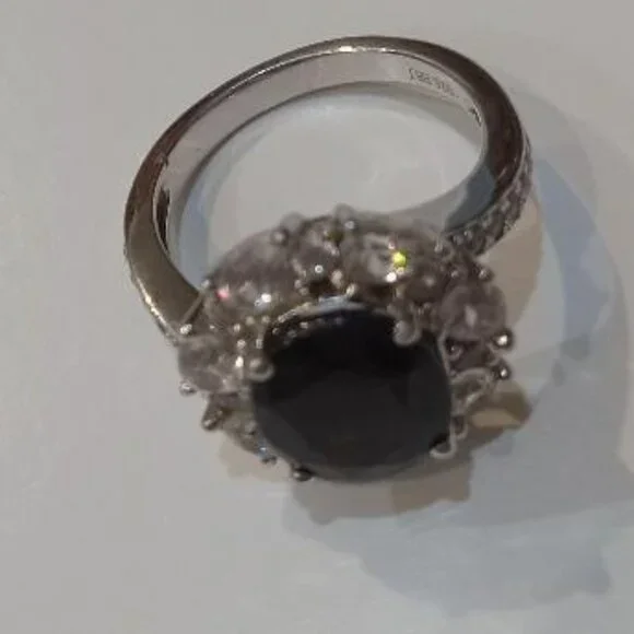 London blue topaz flower ring - Picture 7 of 11